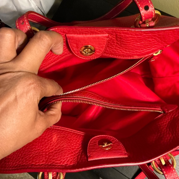 Miu Miu Red Vitello Daino Shopping Tote Bag - Picture 9 of 11